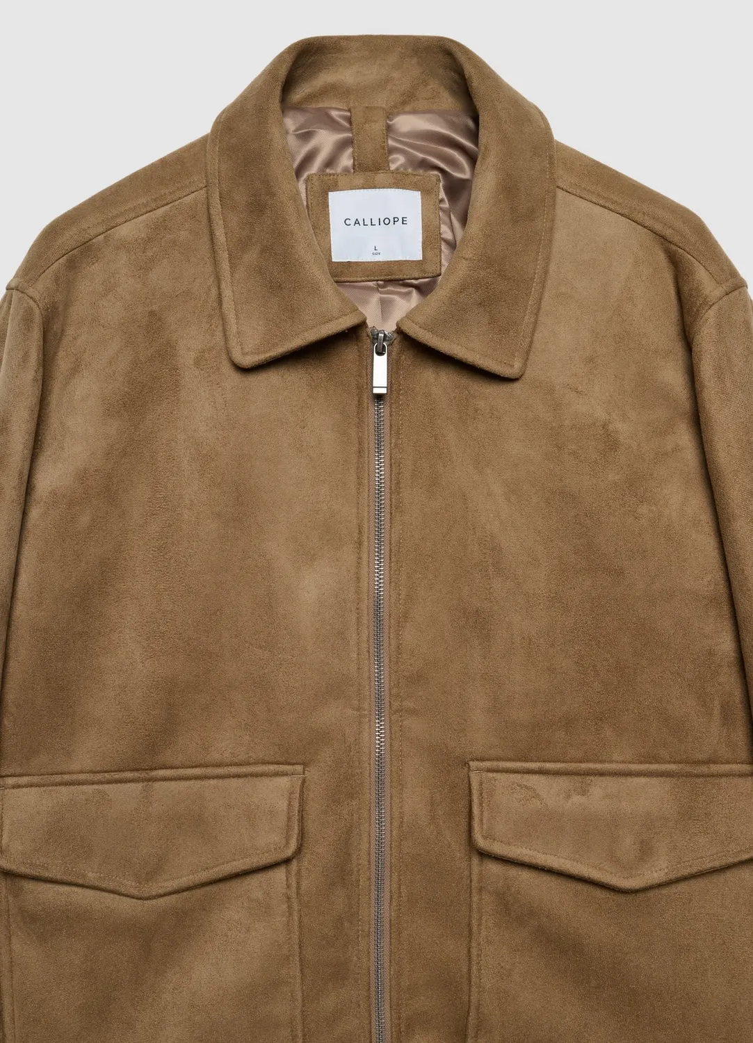 Calliope blouson homme effet suède zip poches