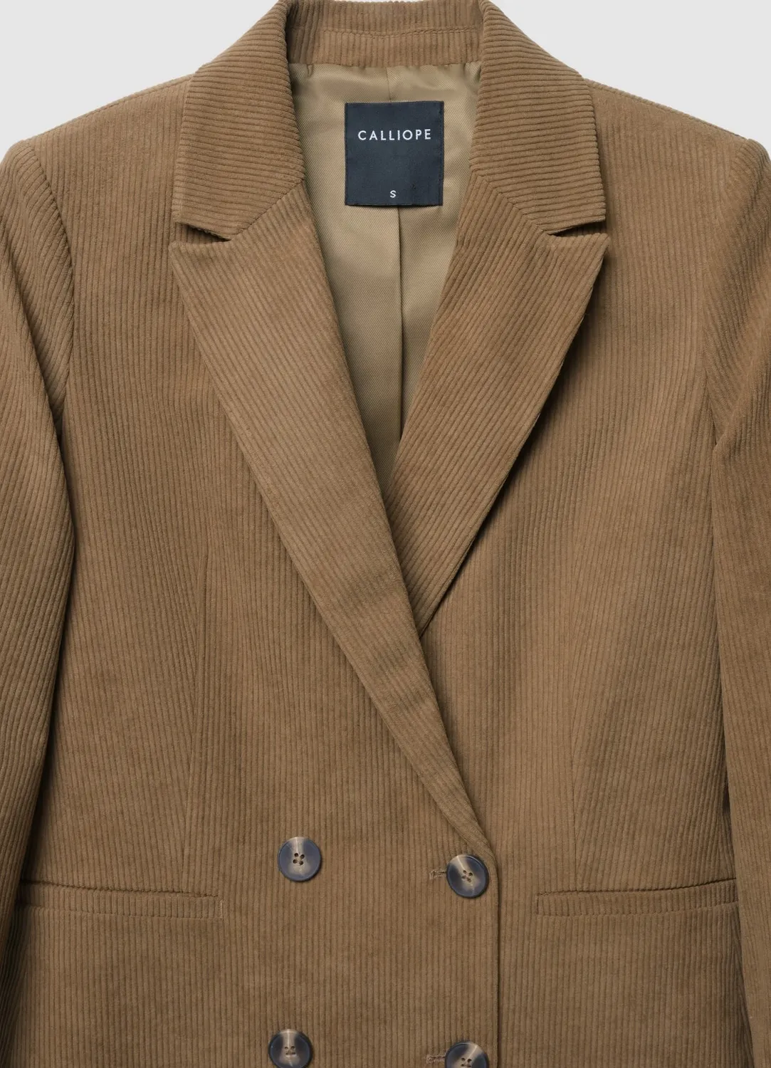 Calliope veste blazer double boutonnage effet velours femme