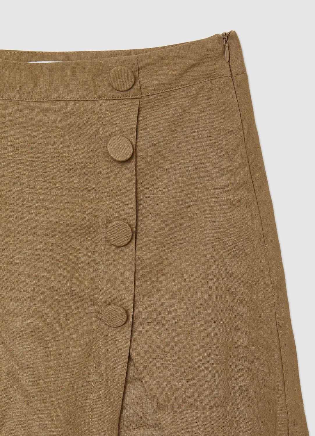 Calliope jupe-short unie femme fermeture latérale