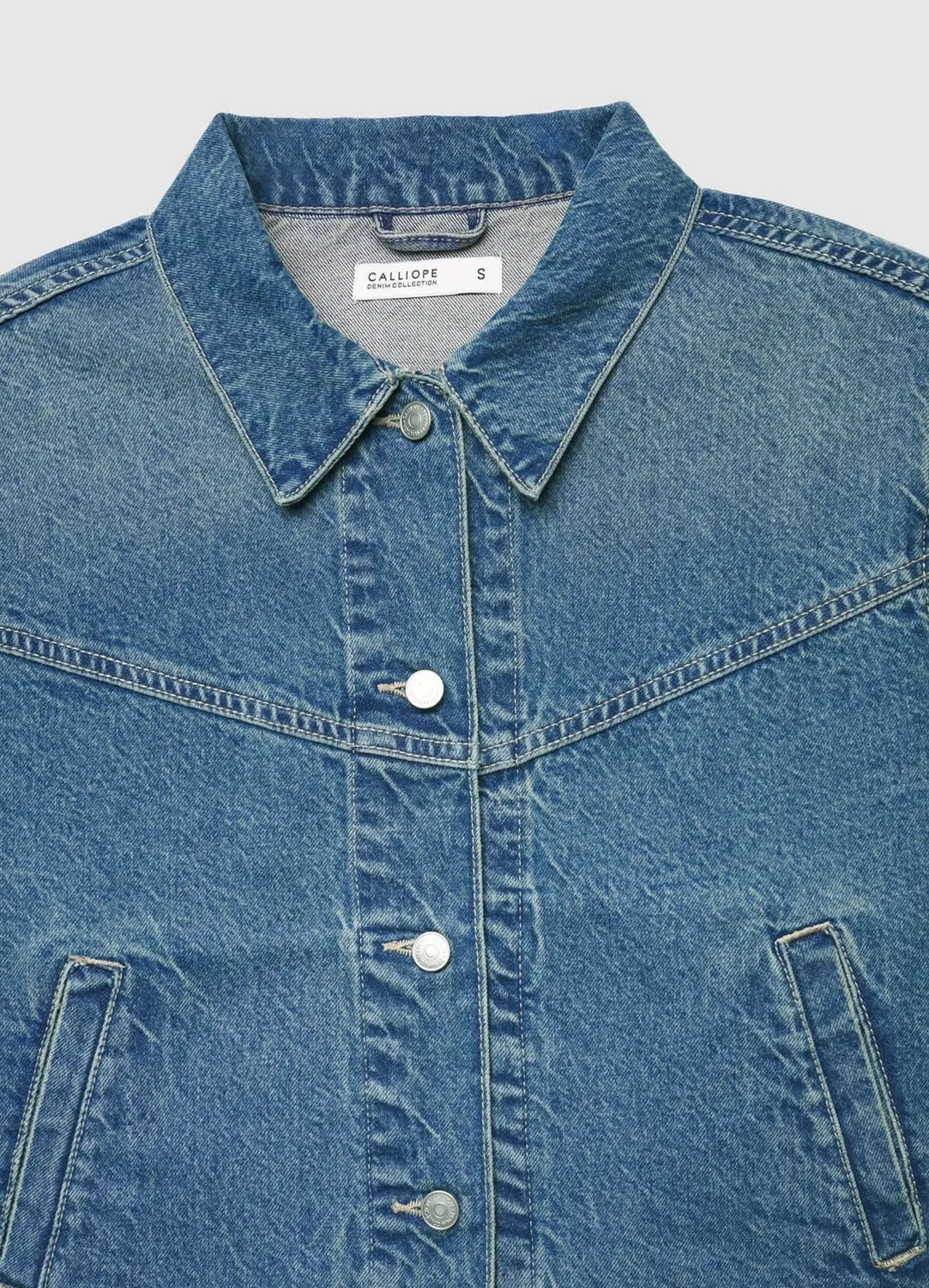 Calliope veste en jean femme boutons coupe regular