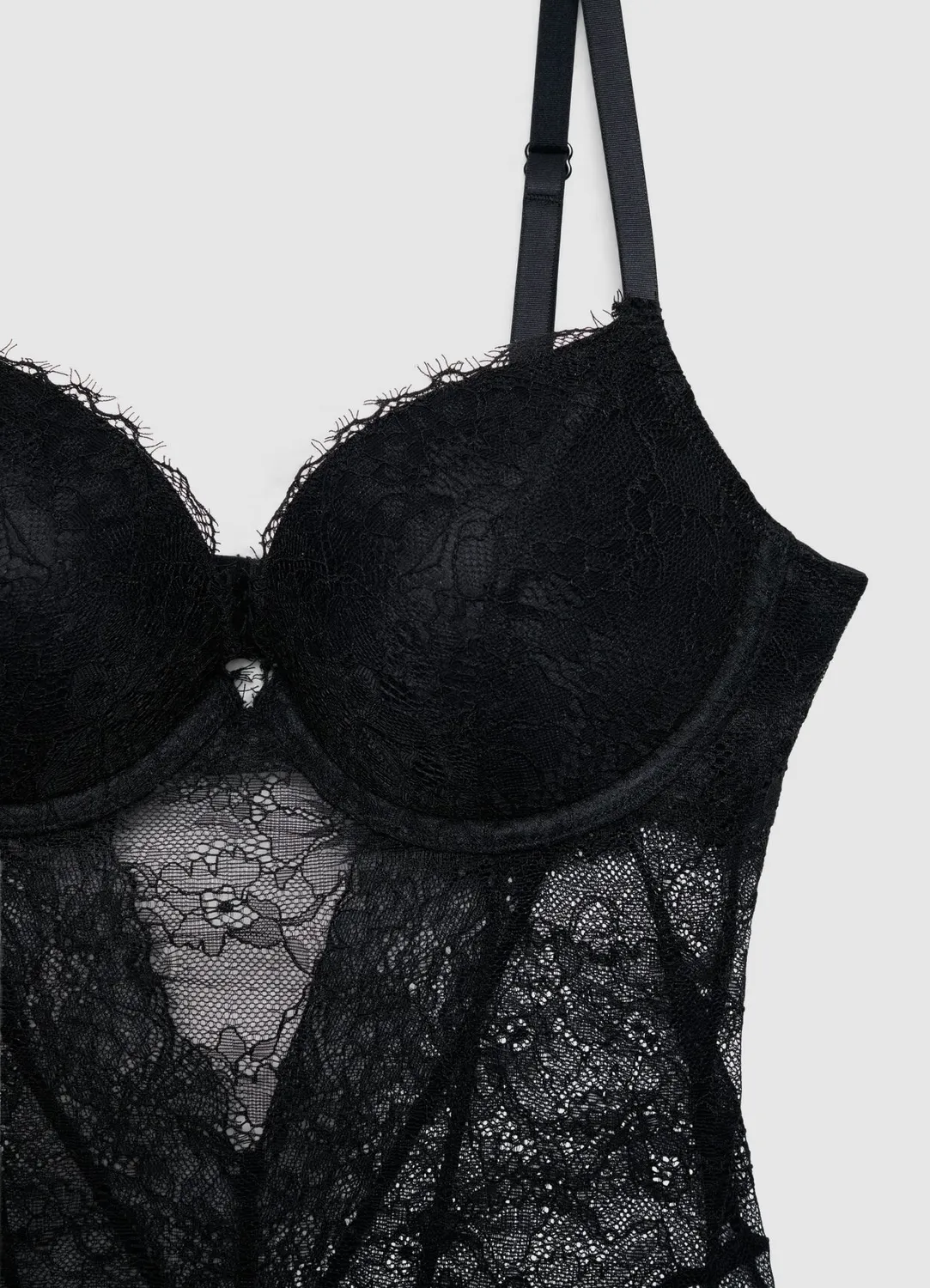 Calliope Body dentelle uni coques rembourrées femme