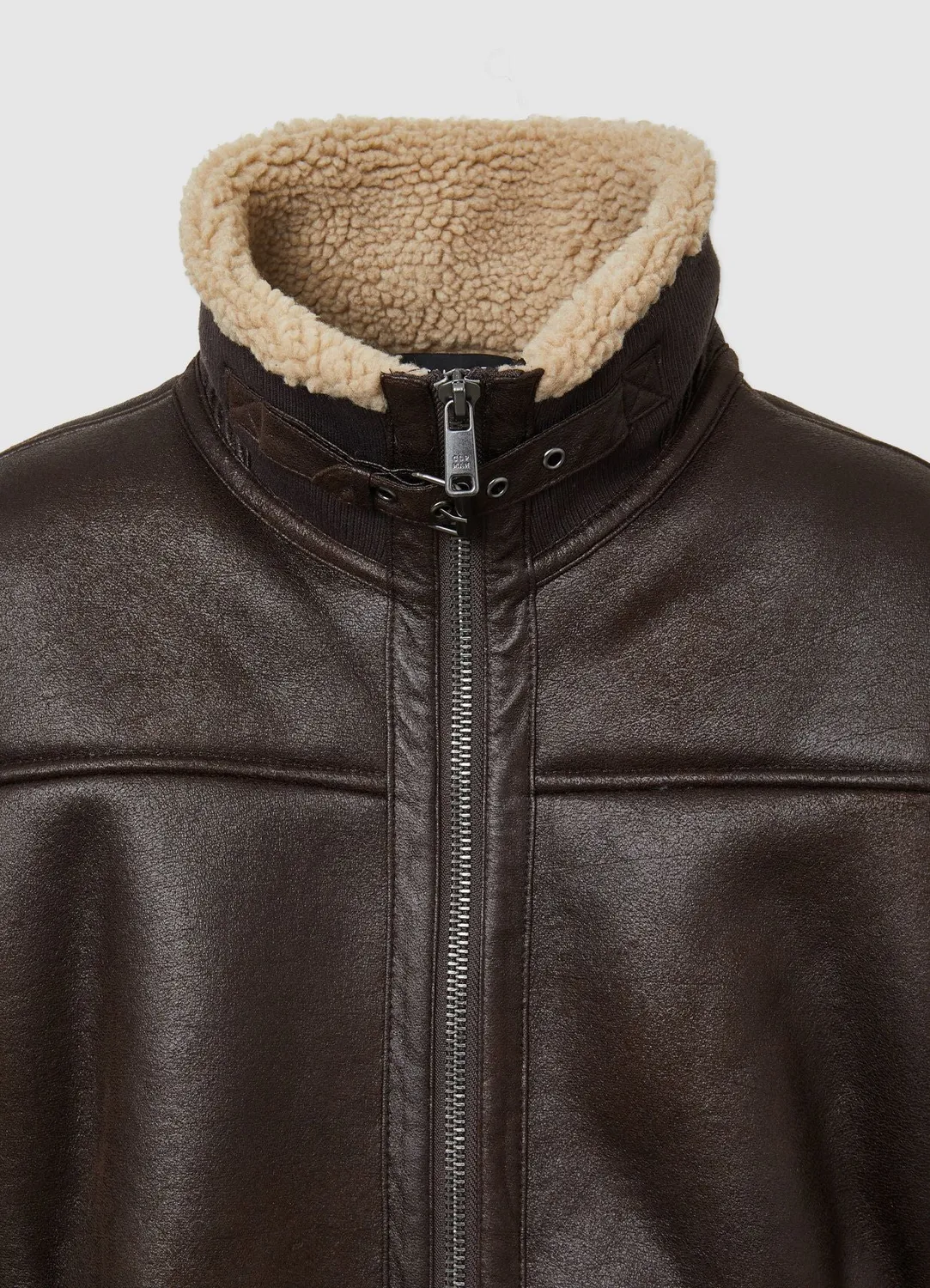 Calliope blouson effet mouton col haut homme