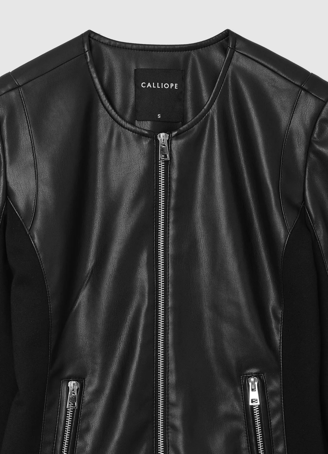 Calliope Biker veste femme simil cuir zippée