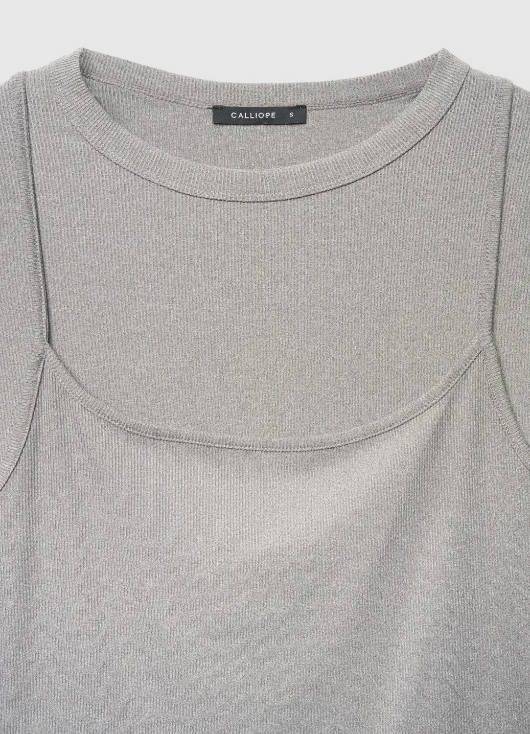 Calliope doublé top t-shirt femme manches longues