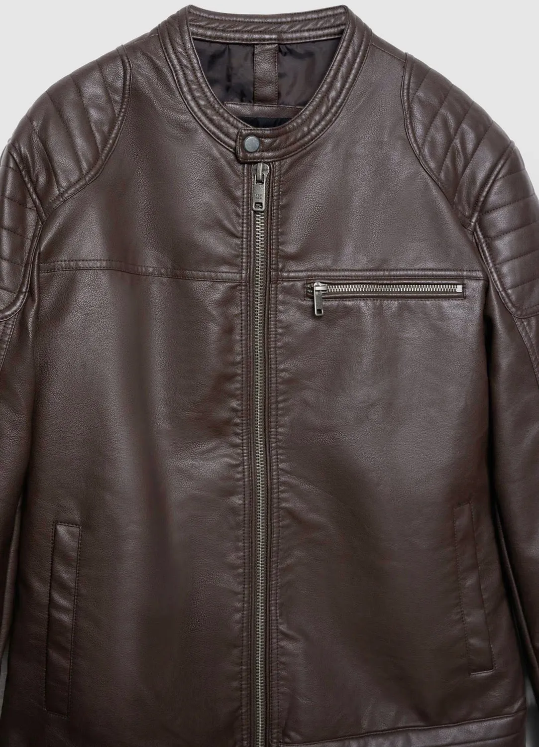Calliope blouson biker homme simili cuir col coréen