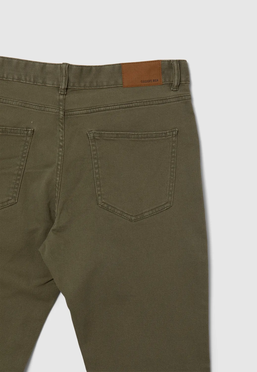 Pantalon Calliope 5 poches homme coton slim uni