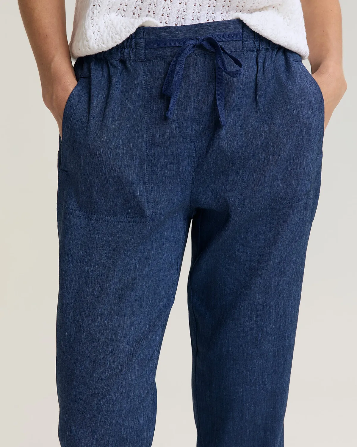 SPORTSCRAFT Rosa pantalon lin stretch femme relax