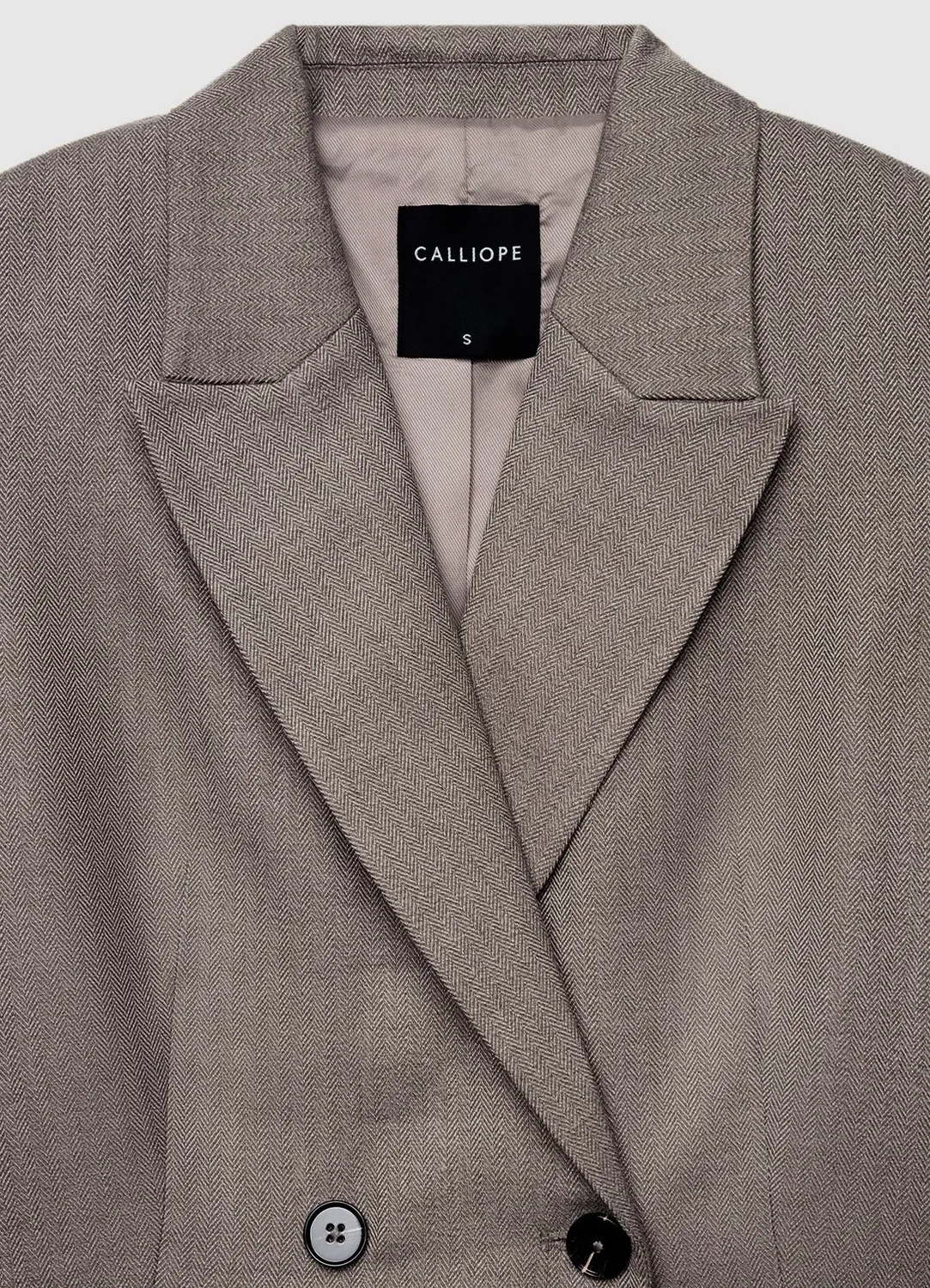 Calliope veste blazer double boutonnage unie femme bureau
