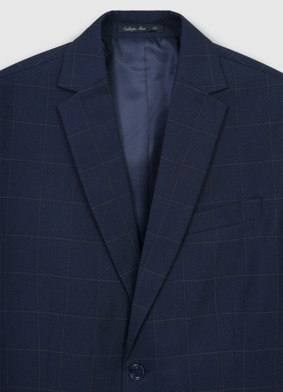 Calliope veste homme à carreaux 2 boutons
