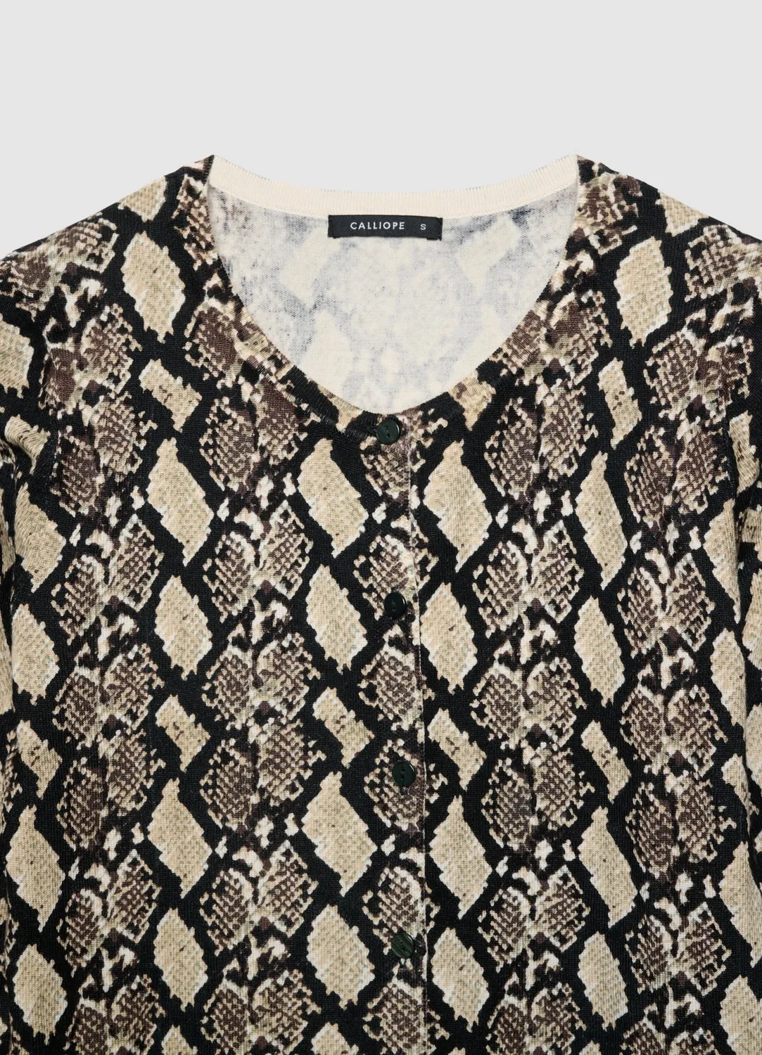 Calliope cardigan imprimé animalier col V femme