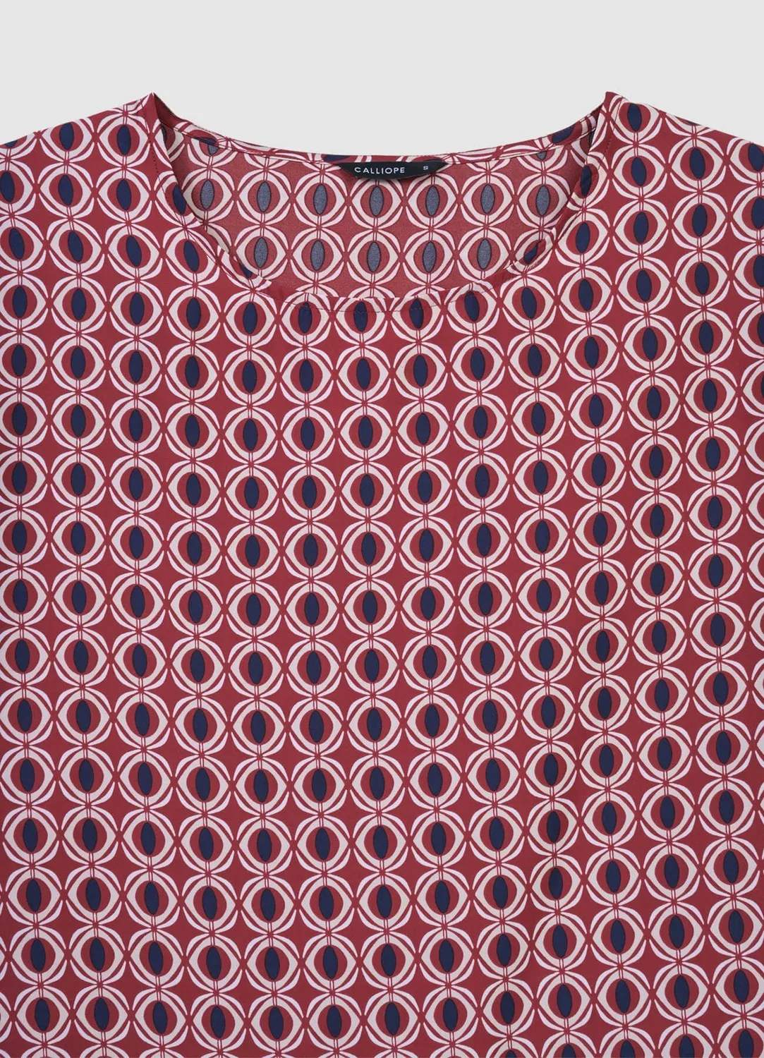 Calliope t-shirt satiné fantaisie femme col rond