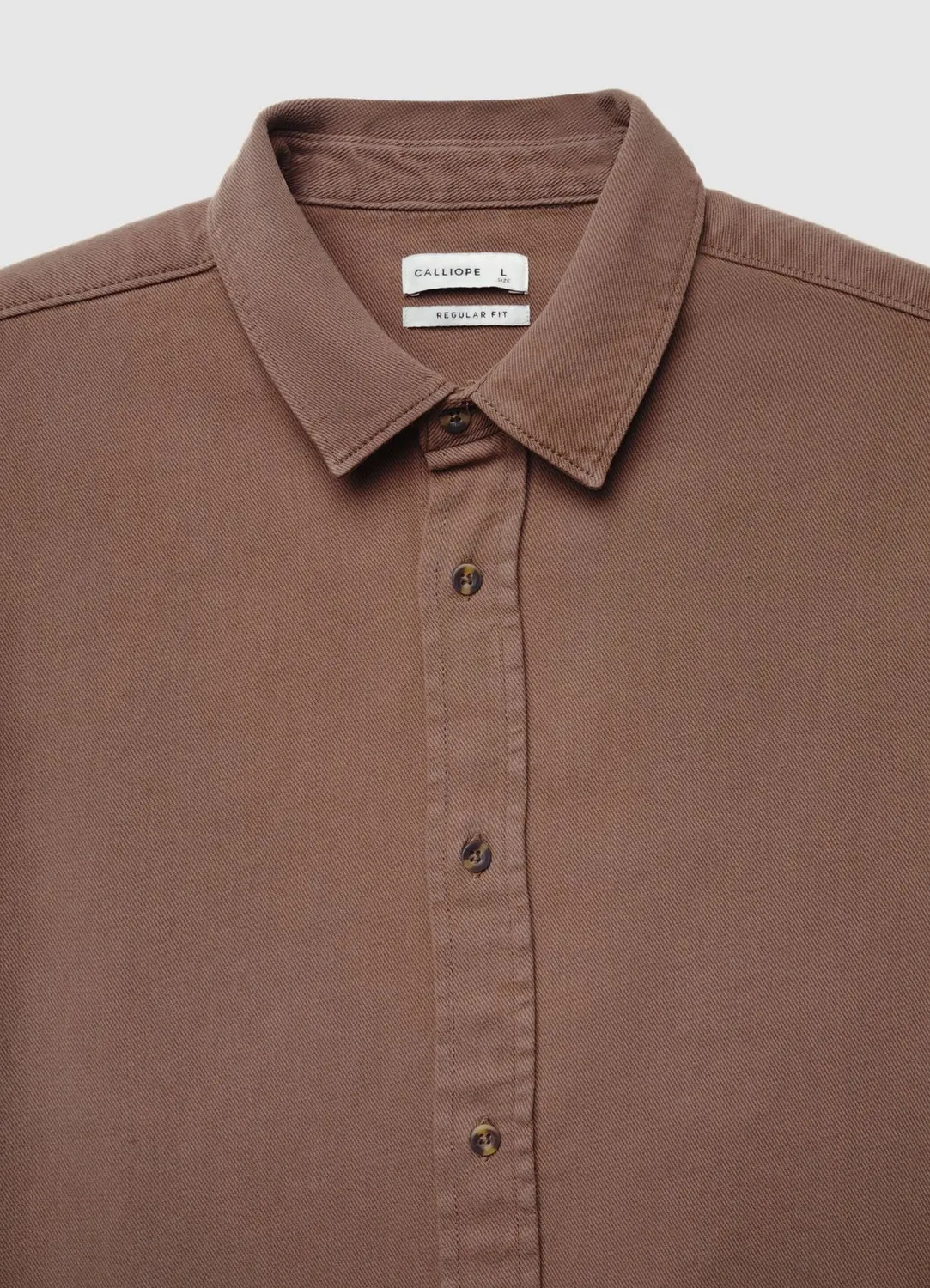 Calliope Camicia tinta unita chemise homme coupe regular