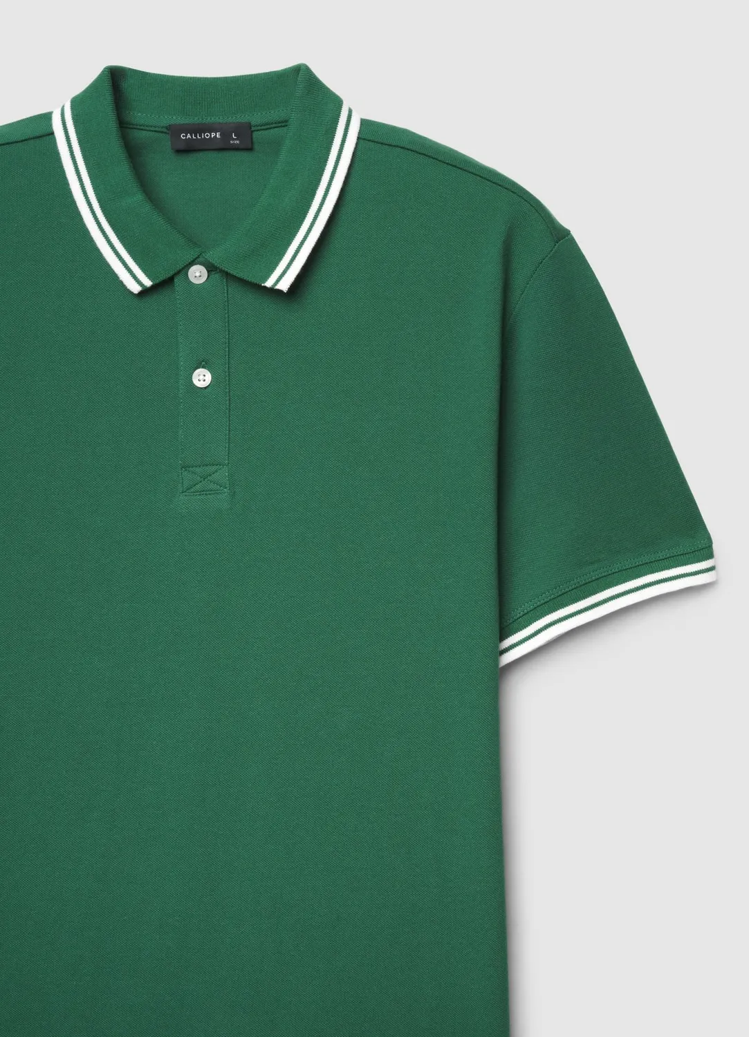 Calliope polo homme rayures col classique