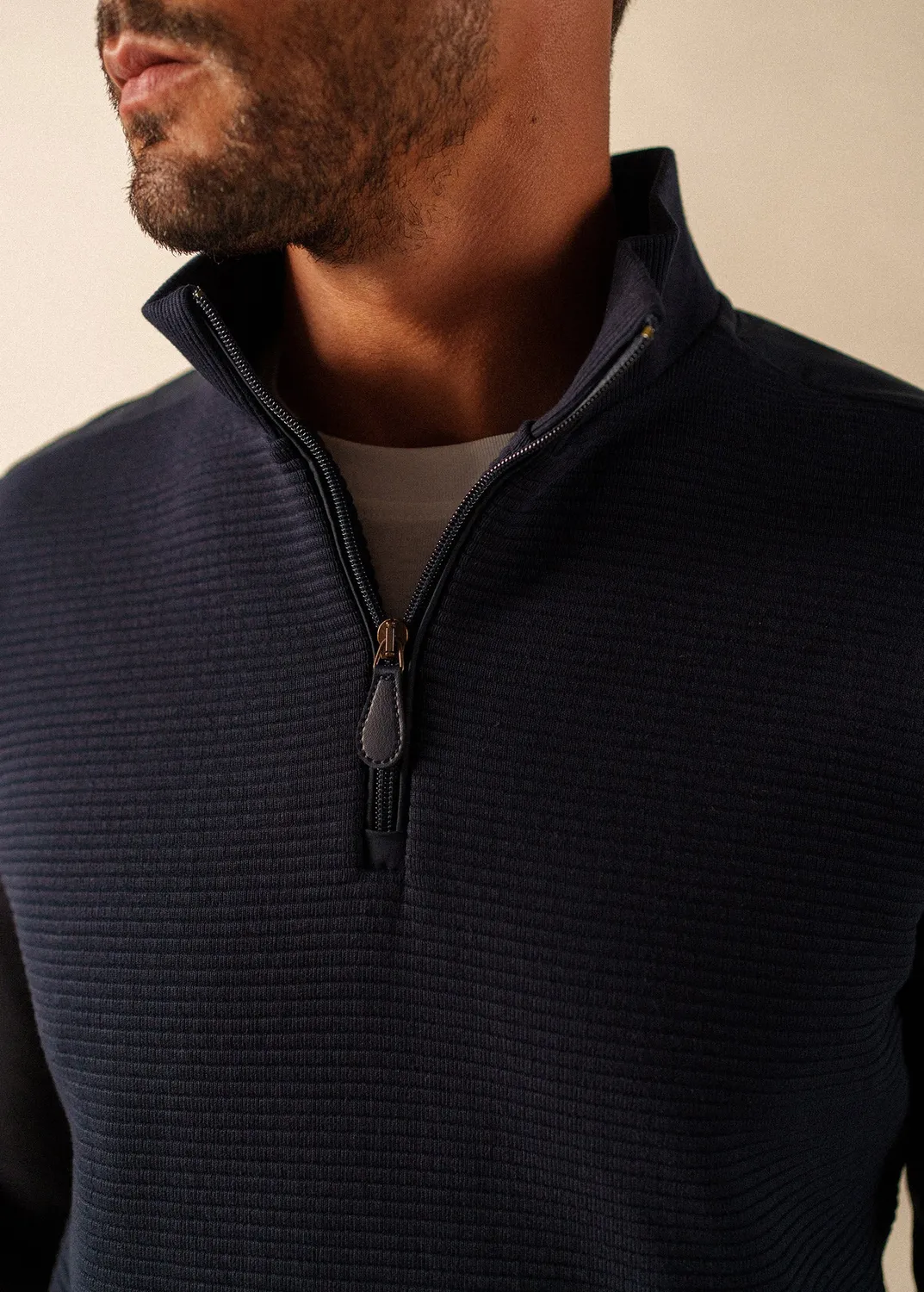Saint James Malo sweat homme coton navy
