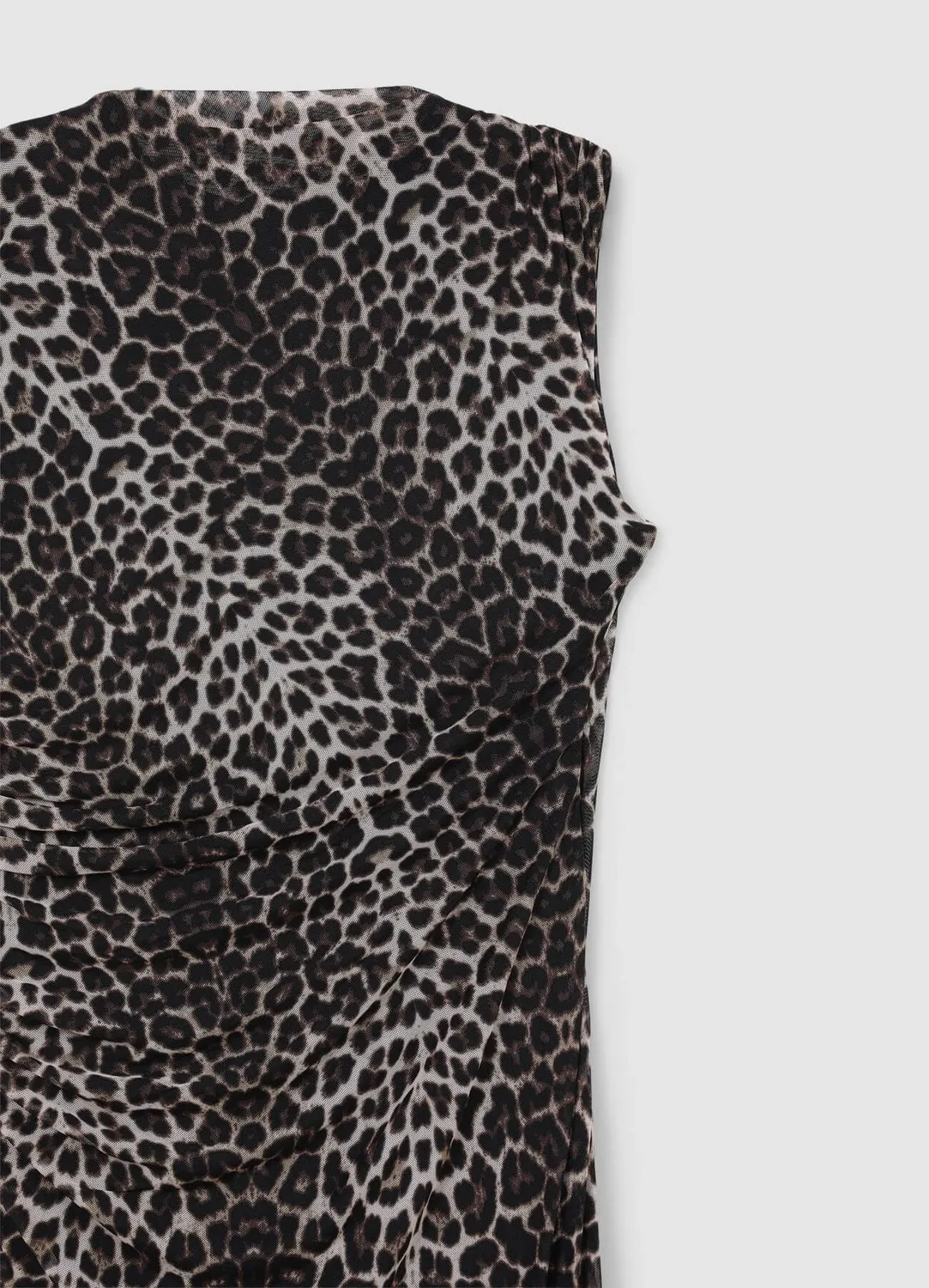 Calliope robe longue animalier sans manches