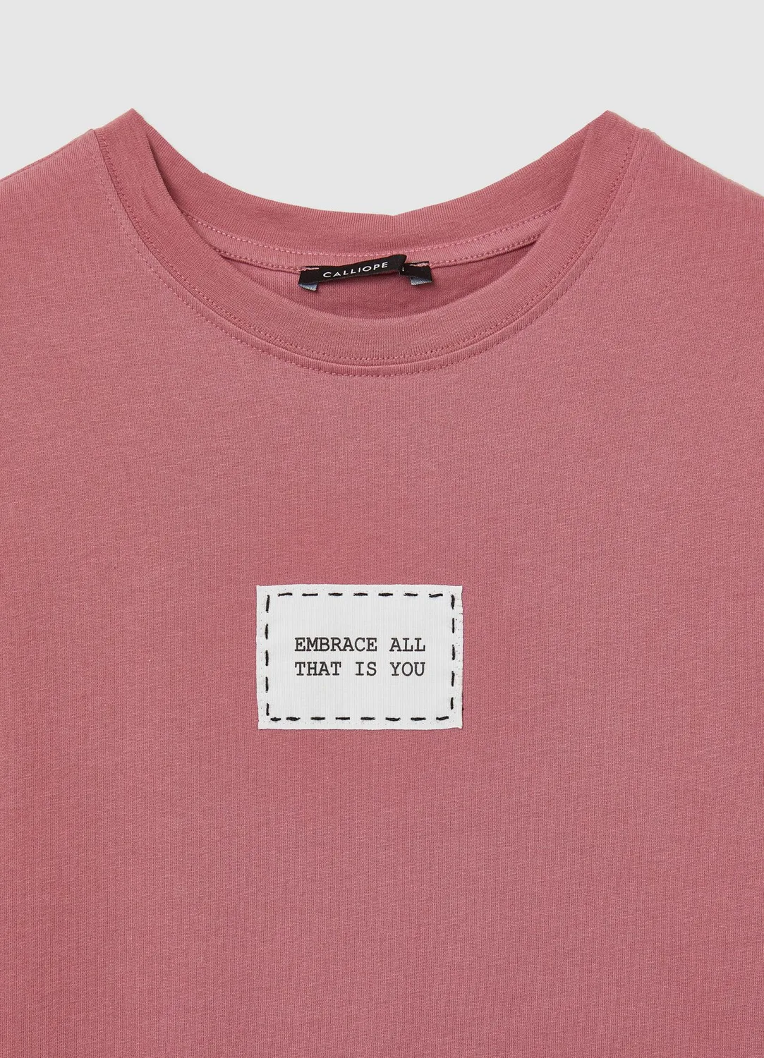 Calliope t-shirt femme coton patch poitrine