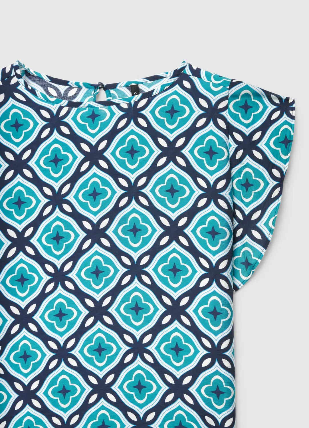 Calliope Blouse Géométrique Volants Femme