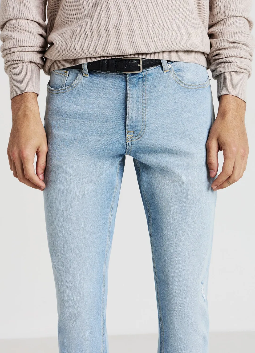 Calliope jean skinny déchiré homme jean stretch