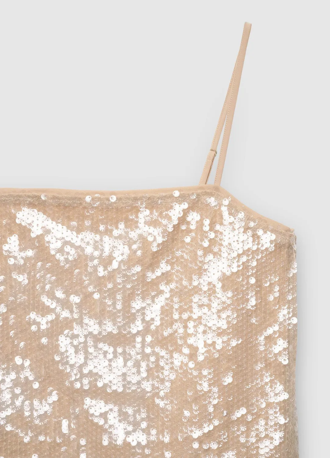 Calliope top paillettes bretelles femme soirée