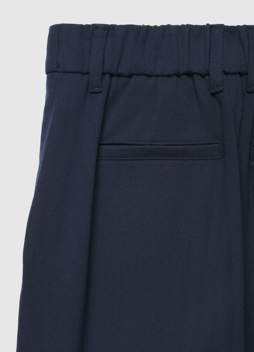 Calliope pantalon revers élastique pantalon droit taille haute
