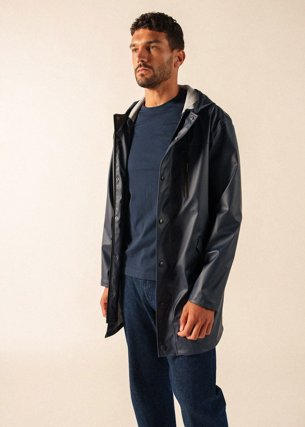 Saint James St Hélio ciré homme navy imperméable