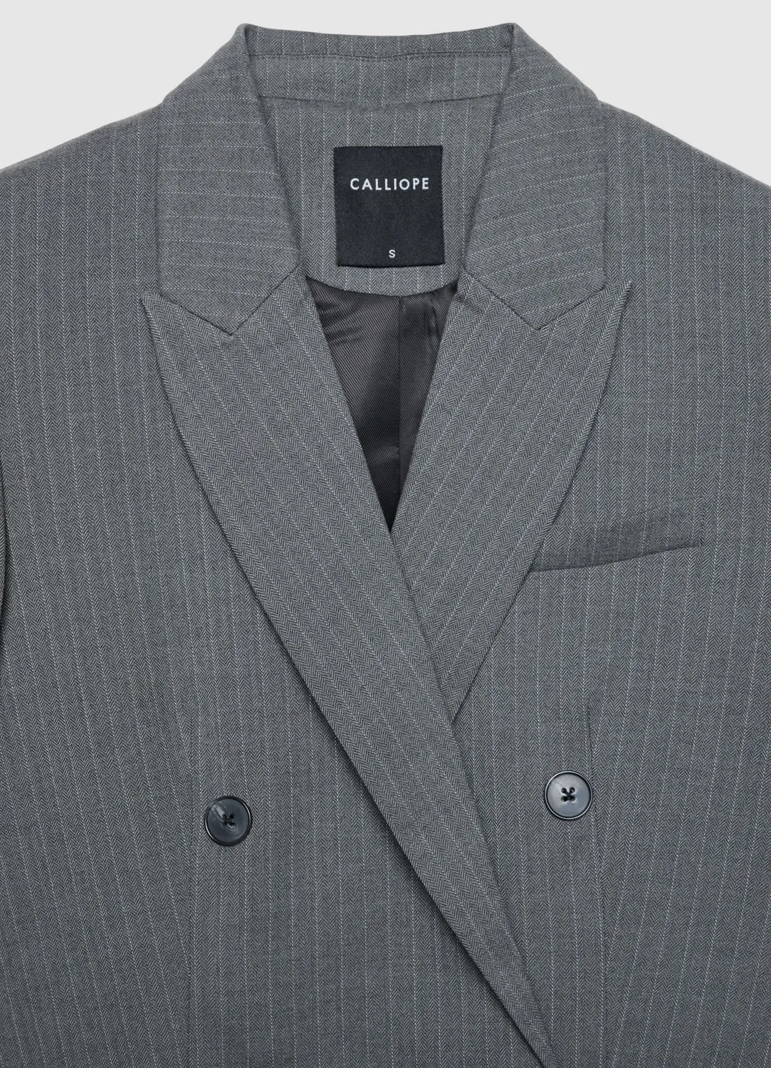Calliope veste croisee rayee femme coupe droite