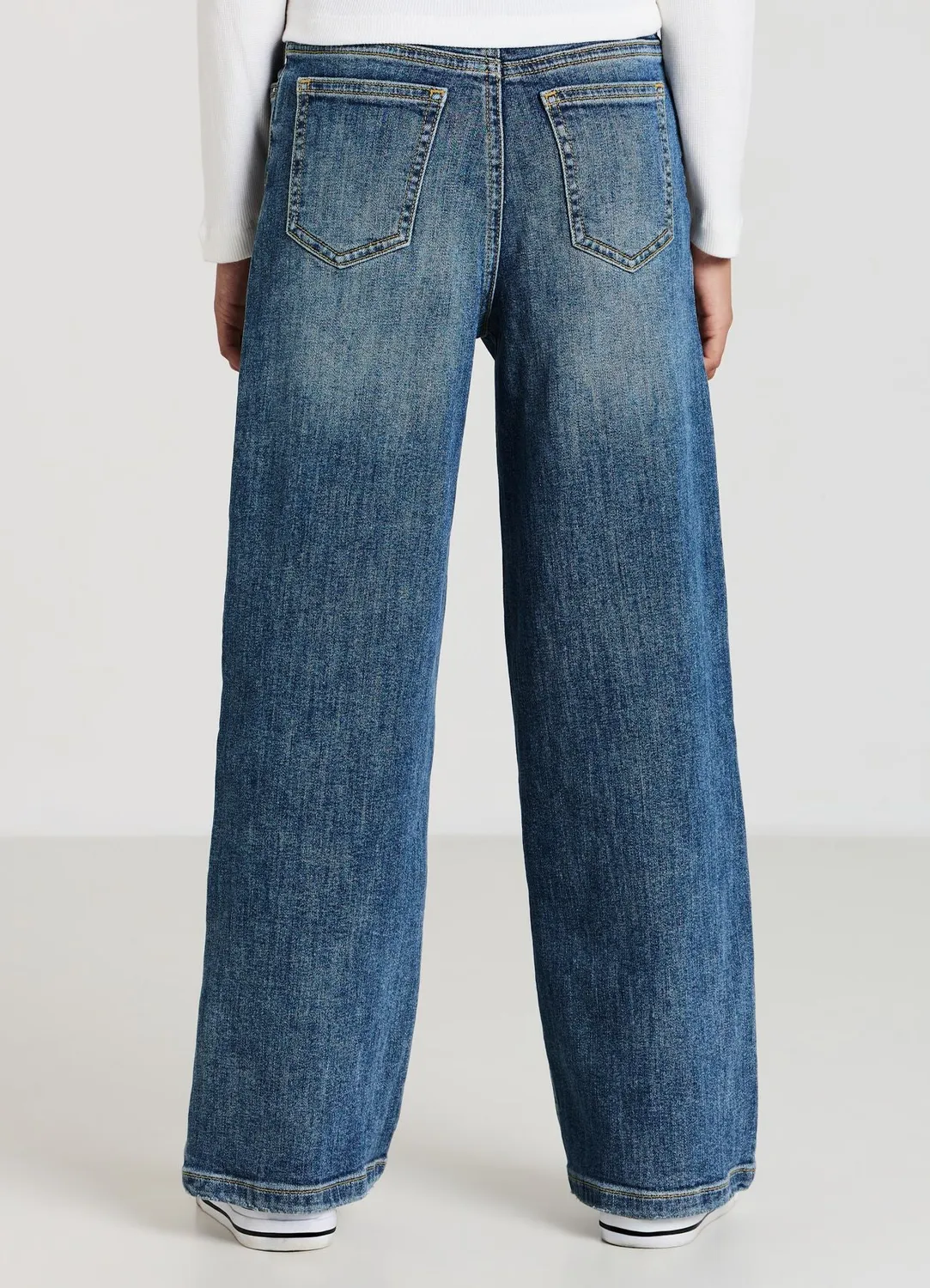 Calliope jean wide leg fille 5 poches denim