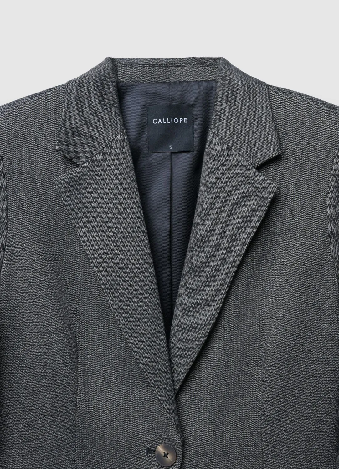 Calliope veste femme simple-boutonnage chevrons