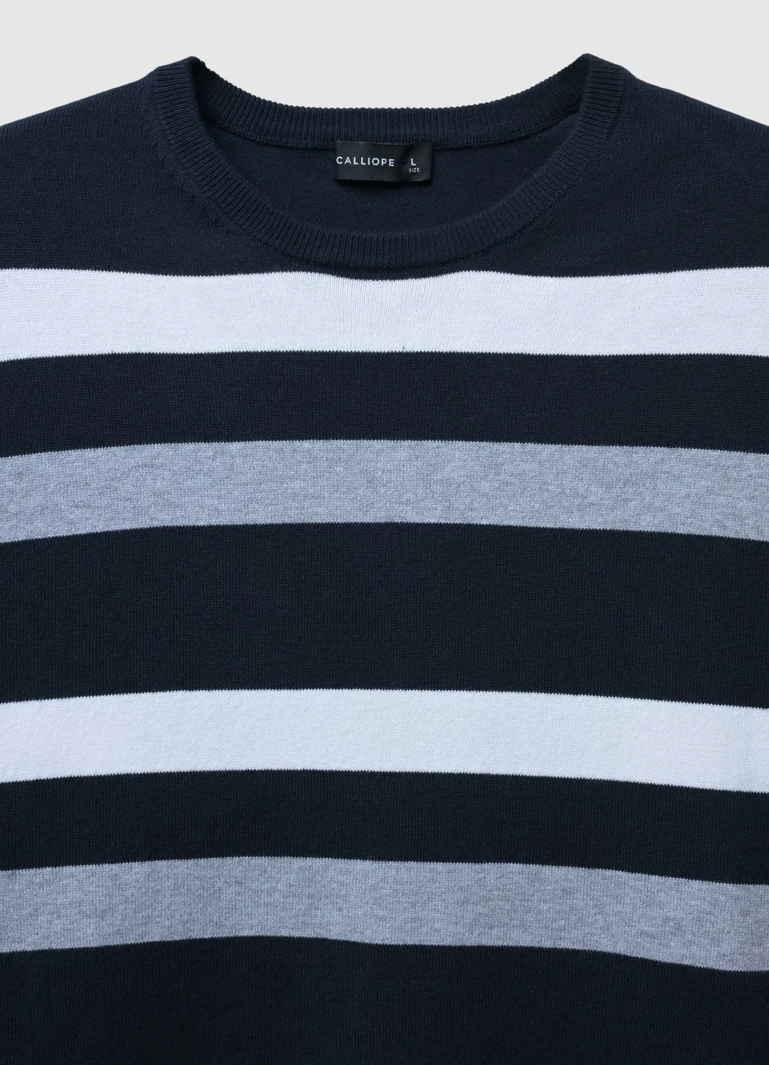 Calliope marinière homme rayée manches longues S coton