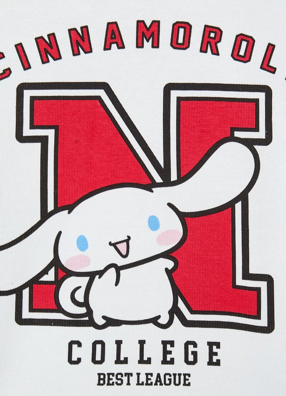 Calliope T-shirt Cinnamoroll fille imprimé college