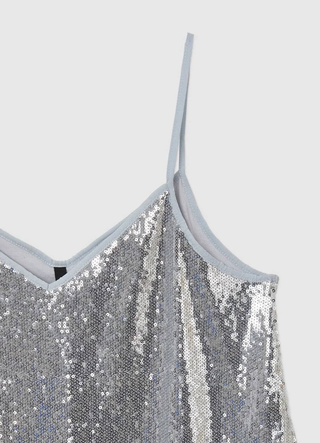 Calliope top femme évasé paillettes fines