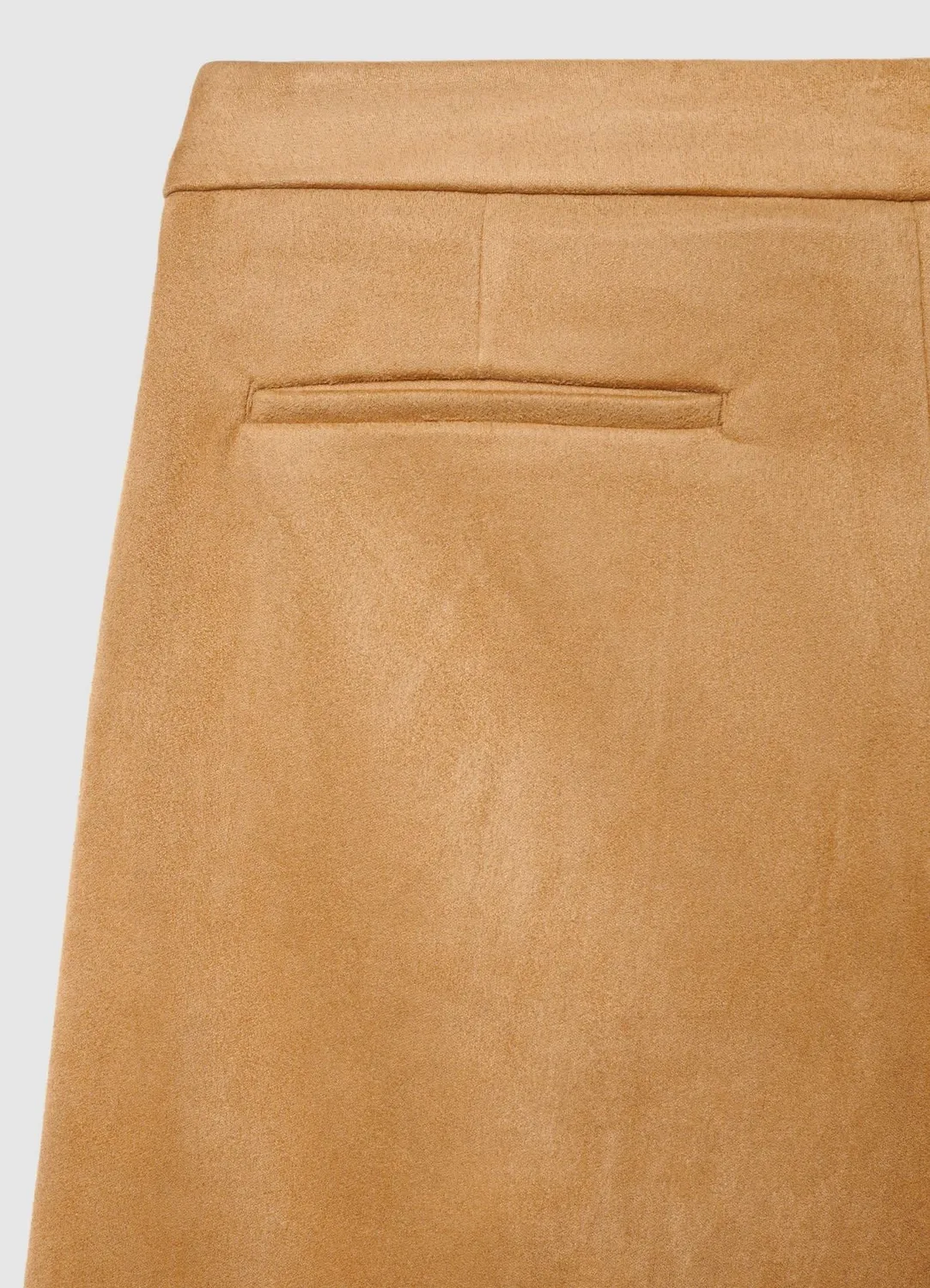 Calliope pantalon culotte femme suédine bouton