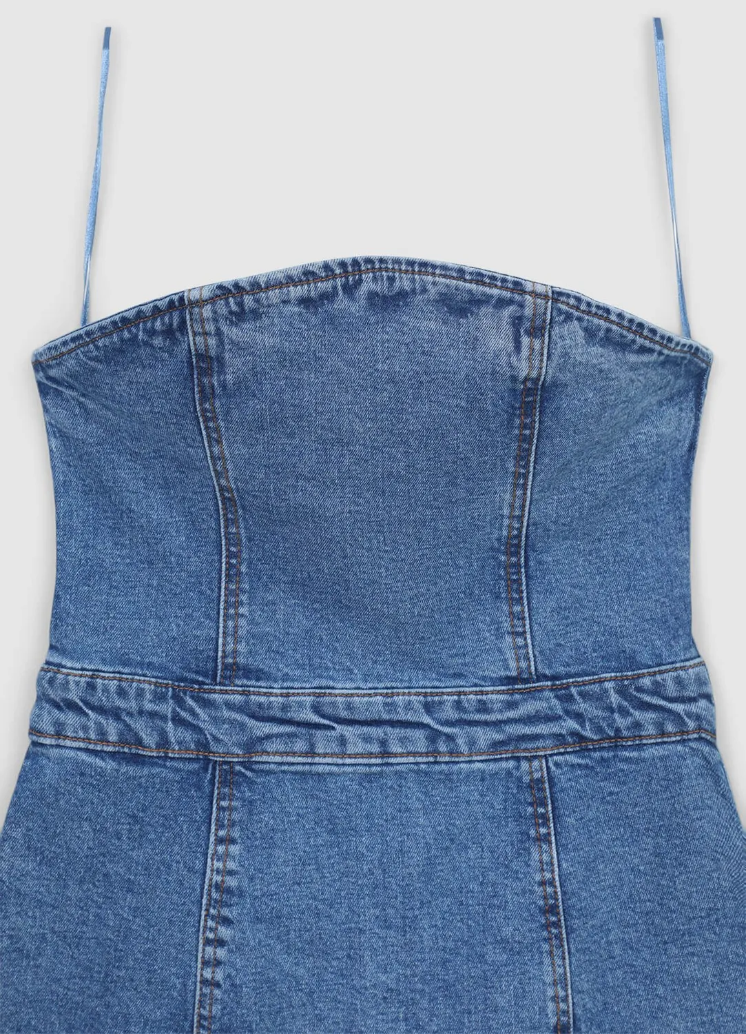 Calliope denim robe courte femme sans manches
