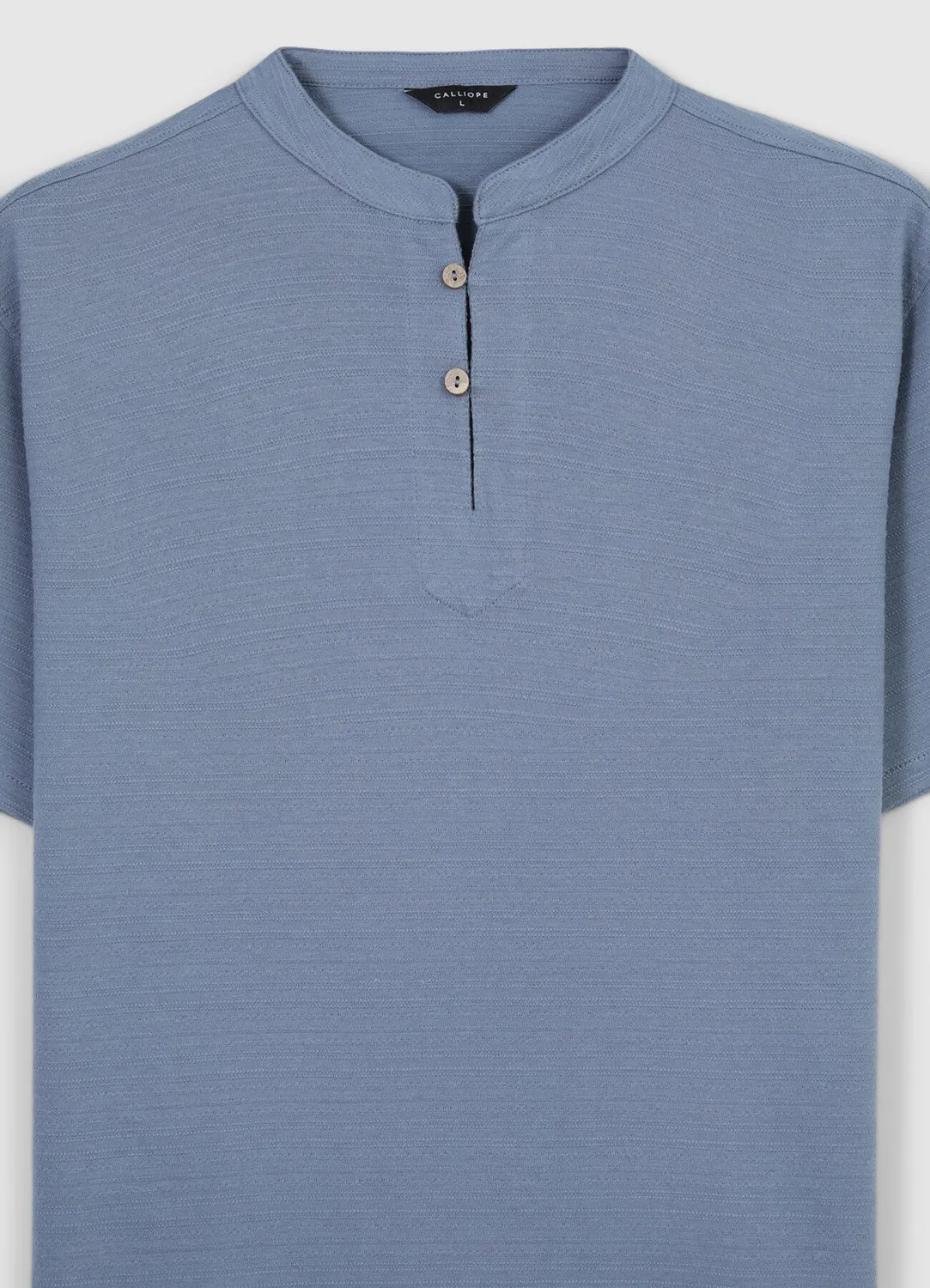 Calliope t-shirt col coréen homme coton regular