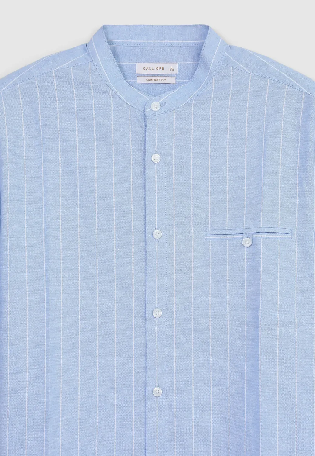Calliope chemise col coreen rayee coton homme