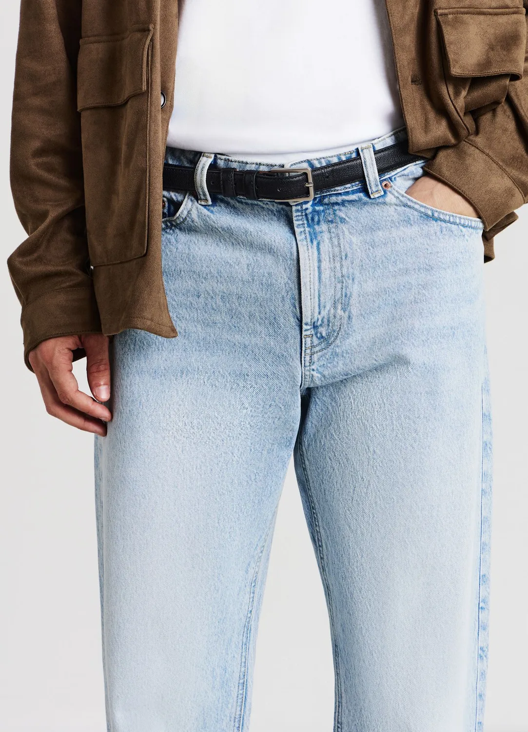 Calliope Jeans Délavé Relaxed Jean Homme Taille 48