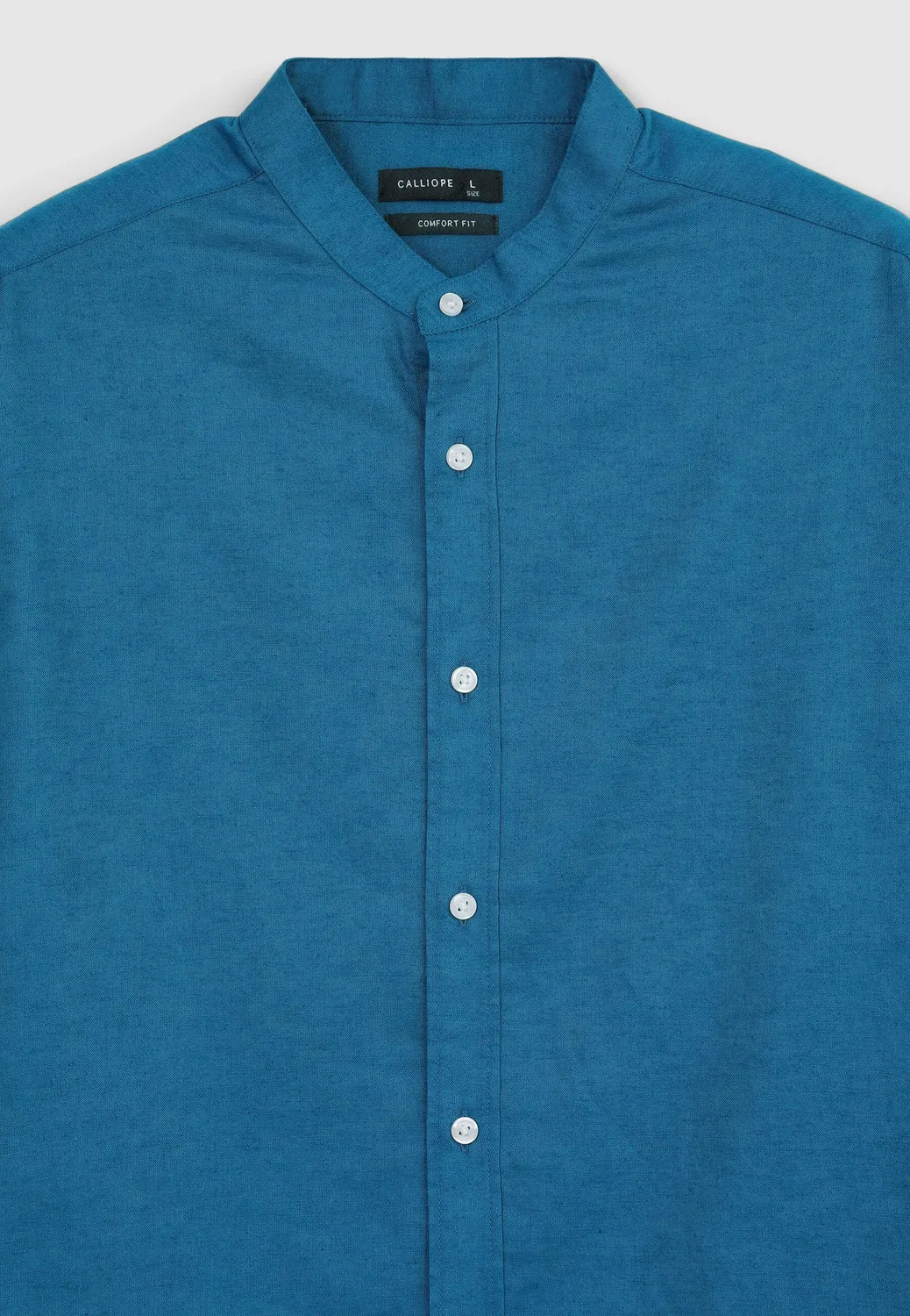 Calliope chemise homme col coréen misto lino