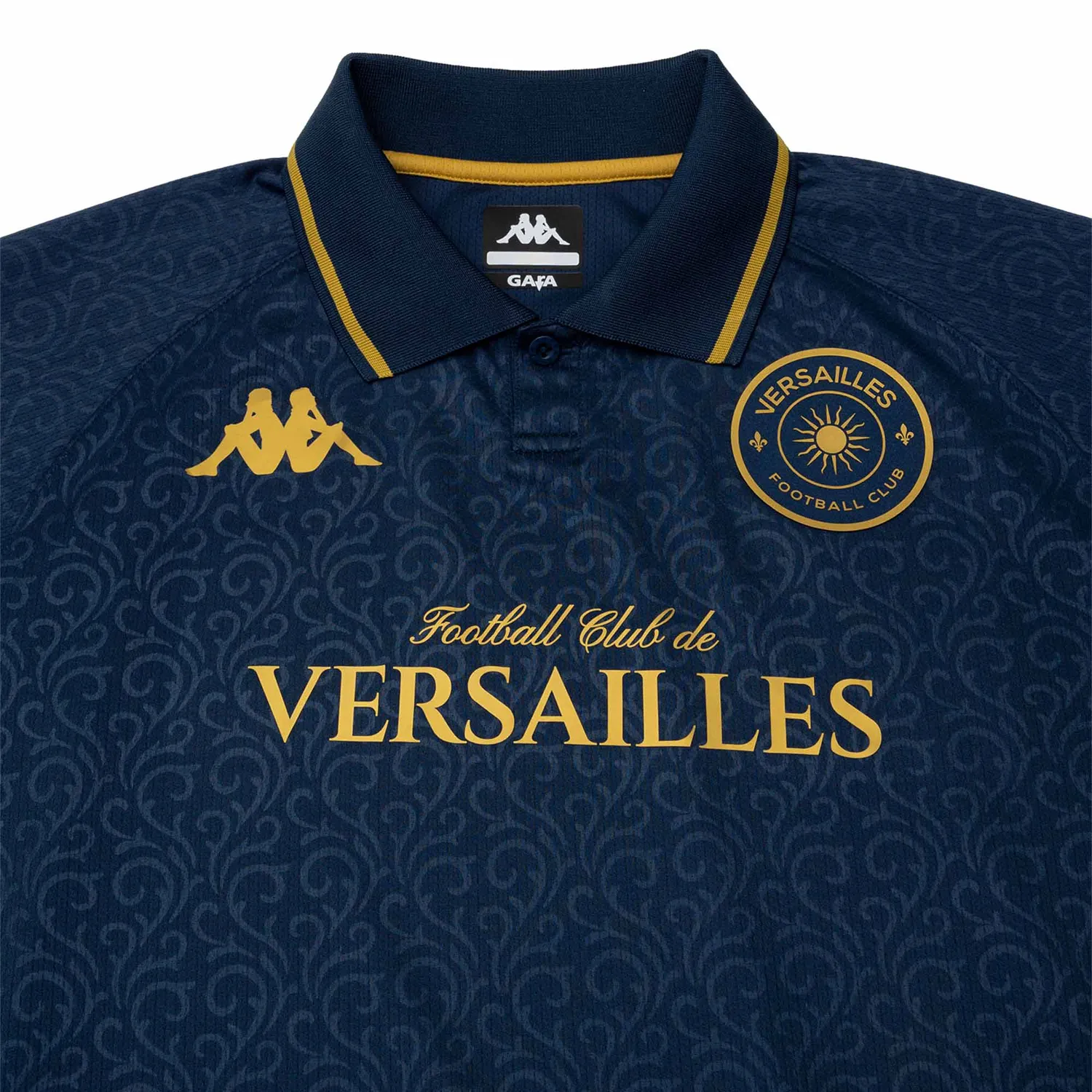 Kappa Kombat Home FC Versailles maillot enfant bleu
