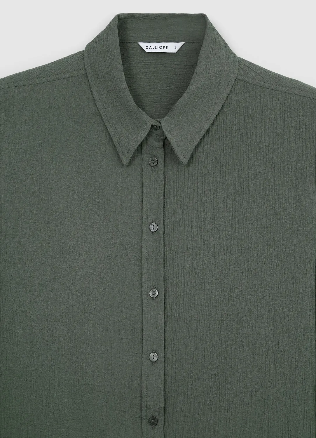 Calliope chemise coton femme classique manches longues