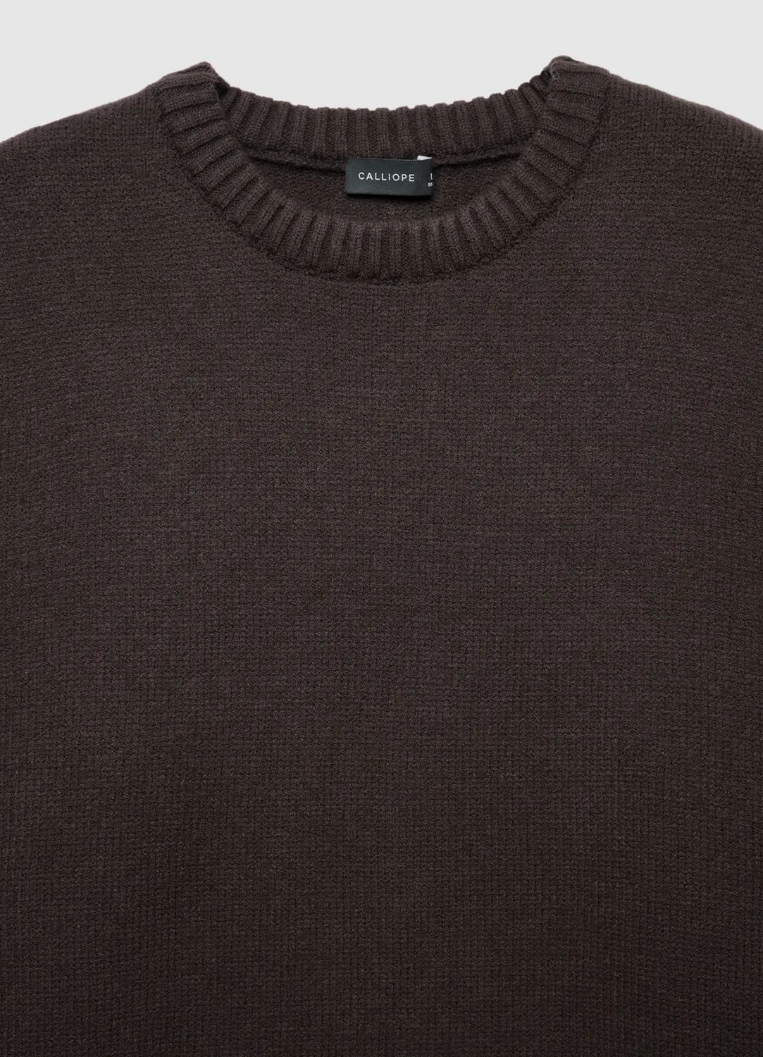 Calliope pull homme col rond déchiré manches longues