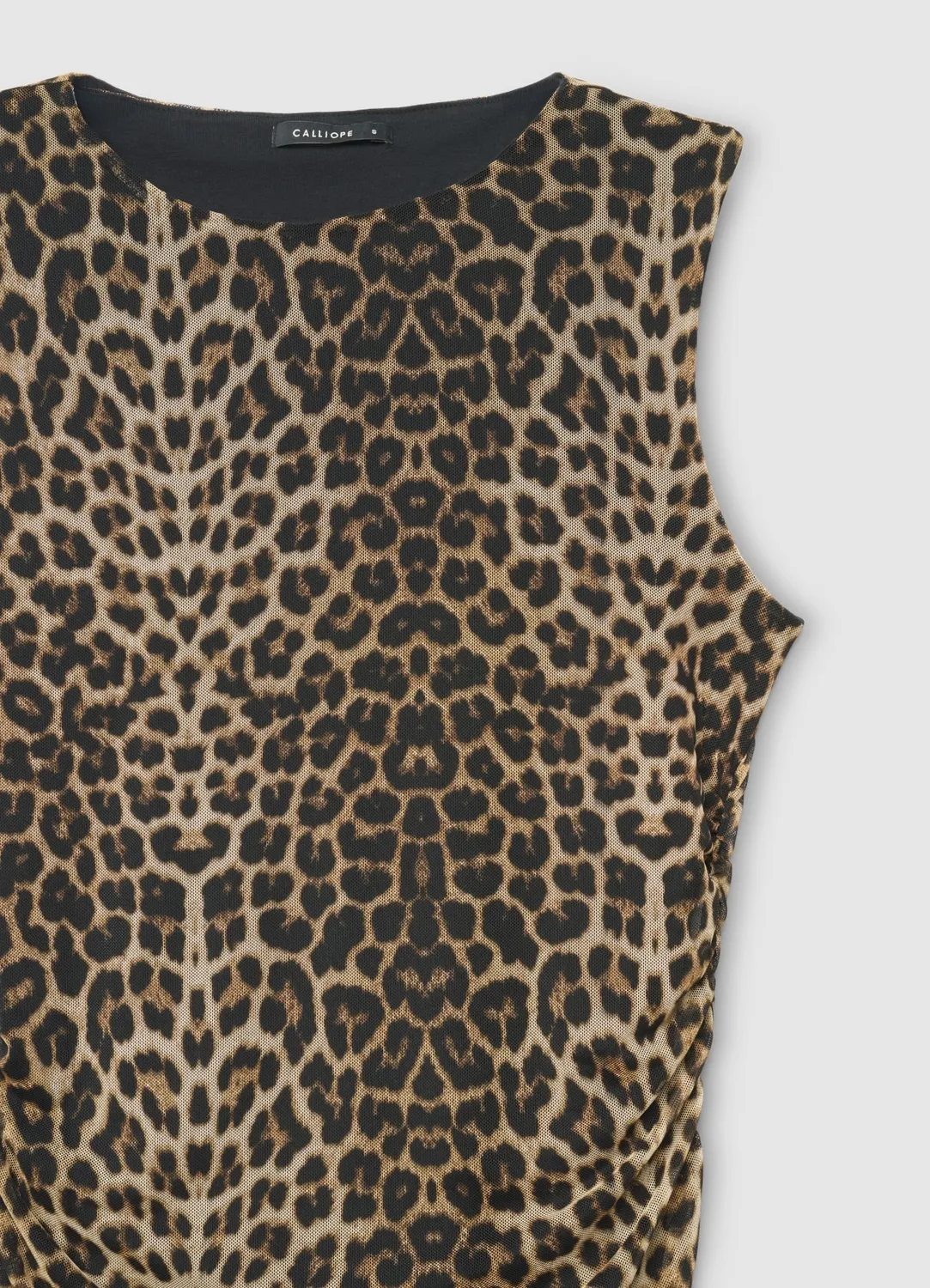 Calliope Robe longue femme animalier sans manches