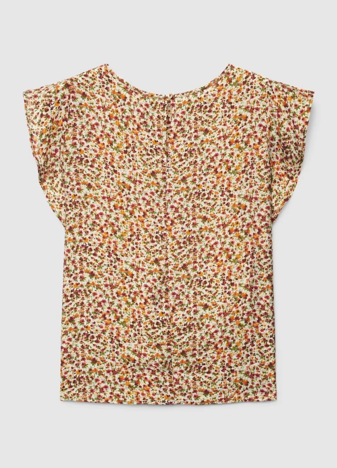 Calliope blouse à fleurs manches ruché femme