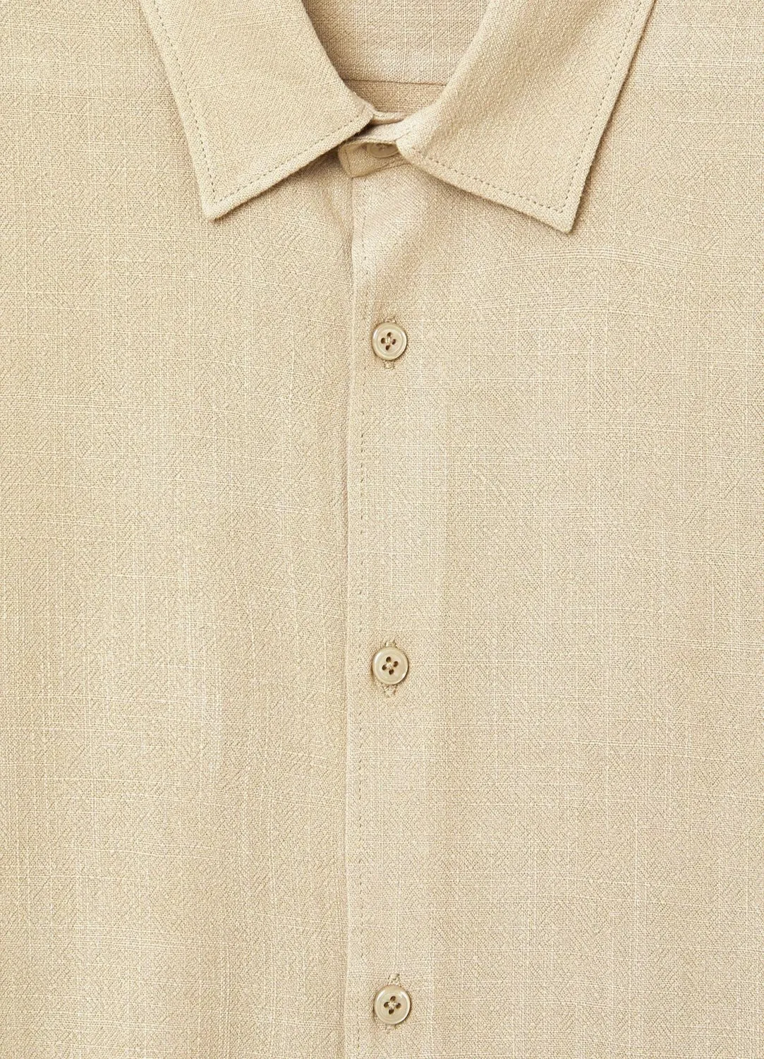 Calliope Chemise classique homme lin manches courtes