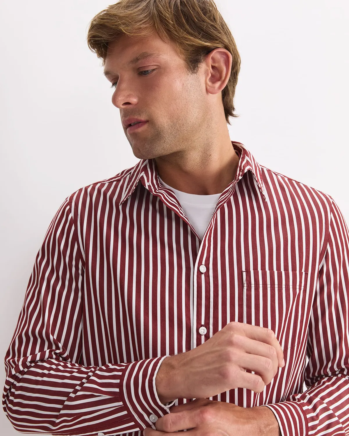 Sportscraft Ryan chemise rayée manches longues coton