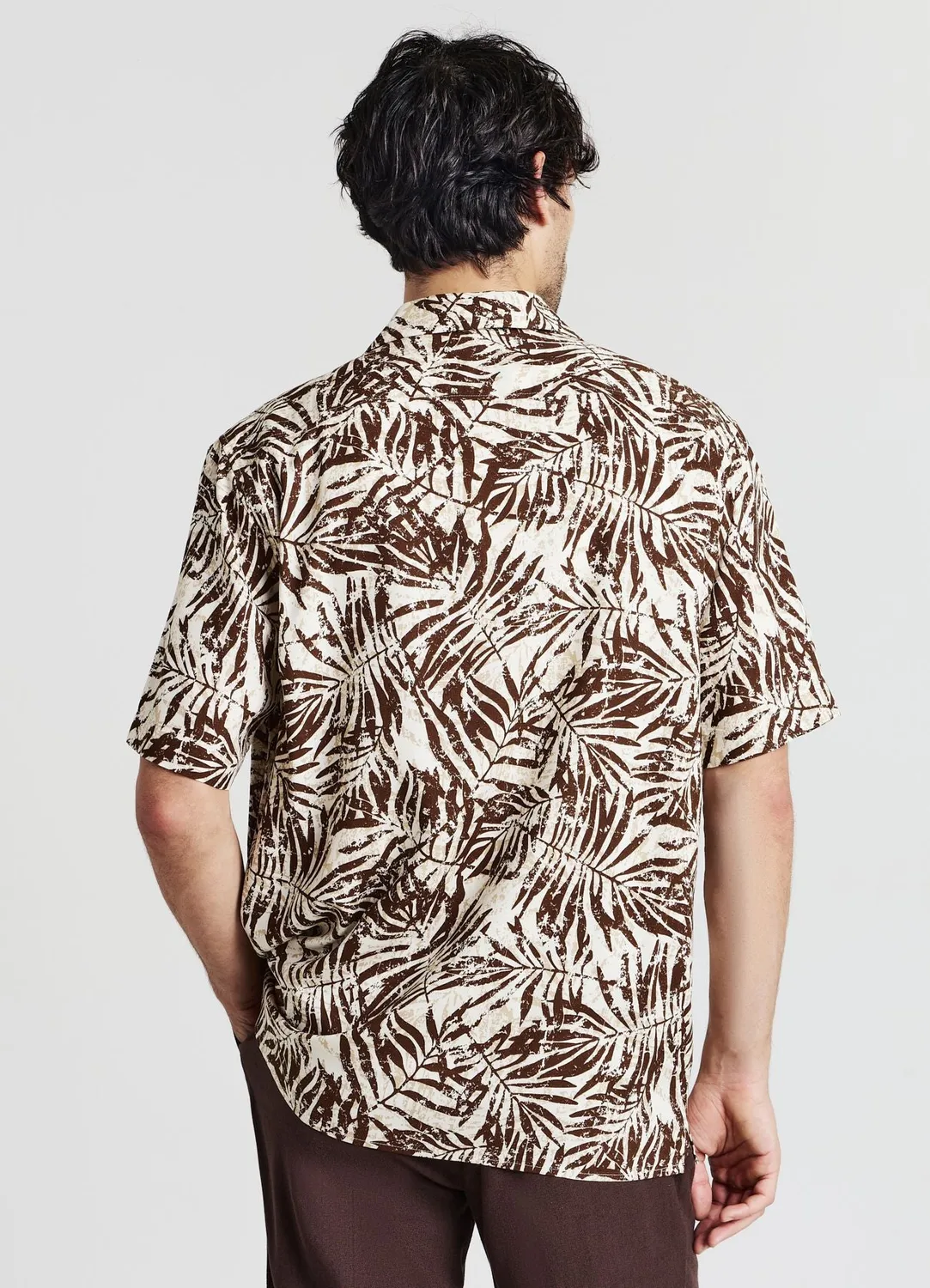 Calliope chemise palmiers homme manches courtes