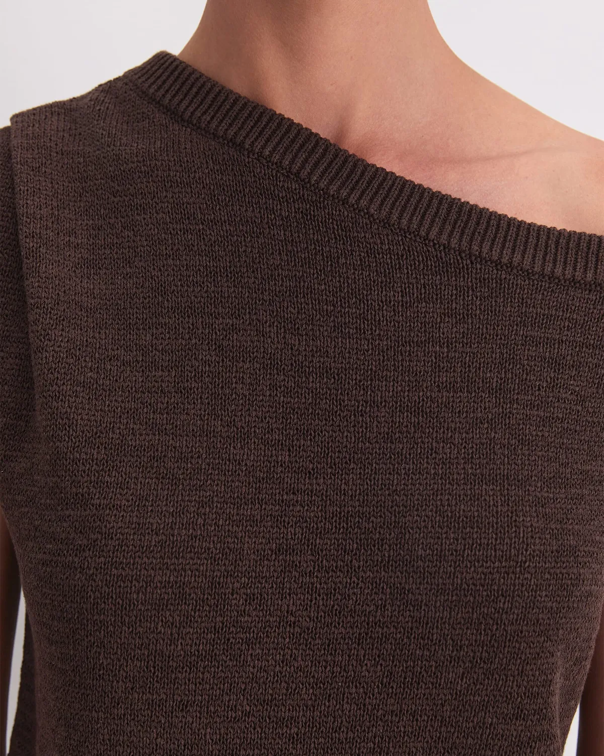 Sportscraft Josie Asymmetric Knit pull col ouvert coton