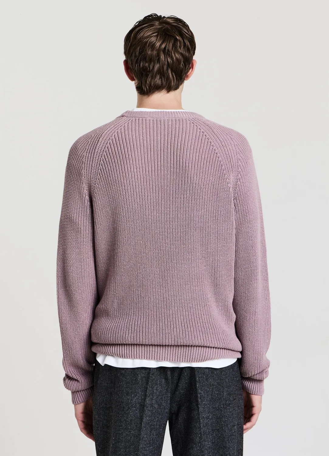 Calliope pull côtelé homme manches raglan col rond