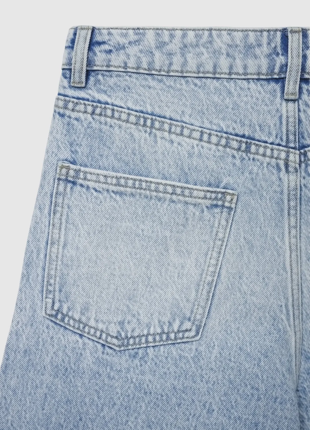 Calliope Bermuda denim femme strass taille haute