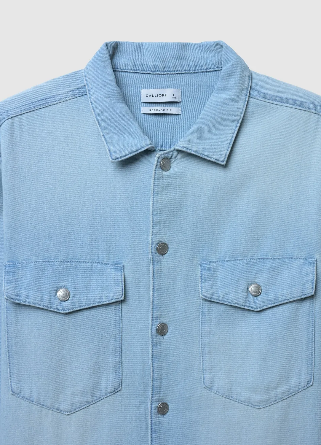 Calliope chemise en jean homme manches longues