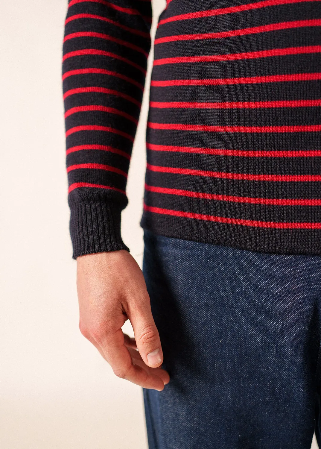 Saint James Matelot pull marin laine navy médoc